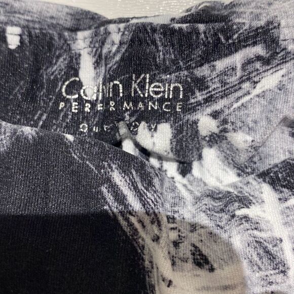 Calvin Klein Women's White Black Quick Dry Performance Leggings Size Large - Picture 4 of 8